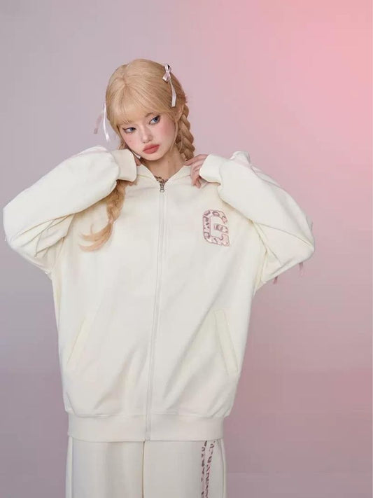 자수 ry oose 지퍼 r suet r japper t kasua l 팬츠 세트 [S0000006361]