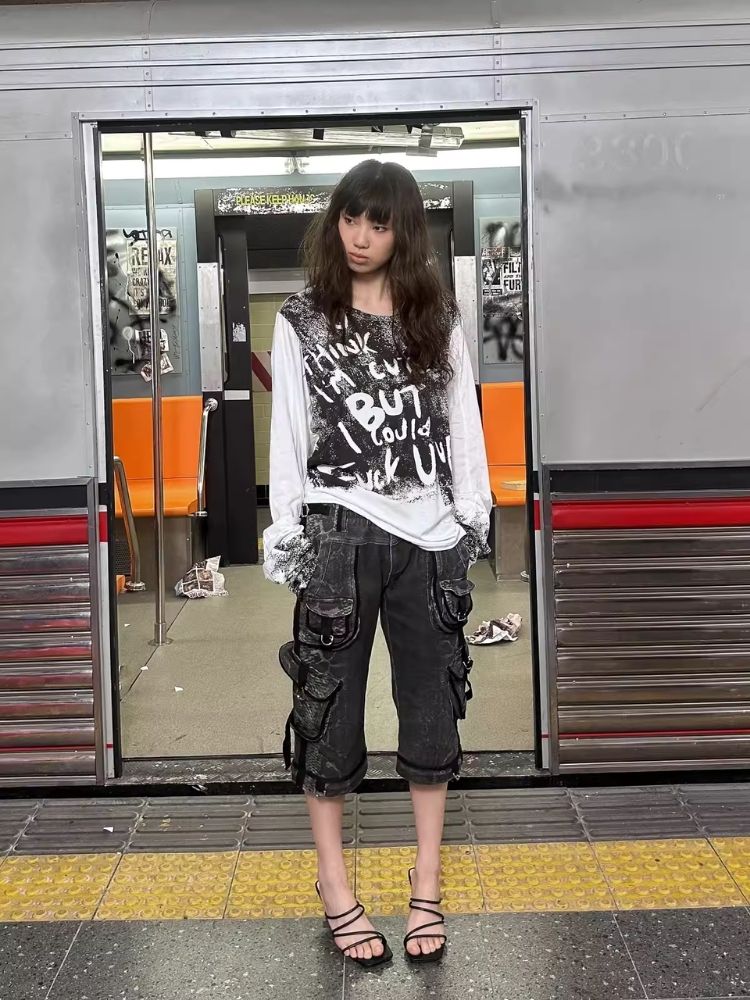 Mid Length Long Sleeve Tee Bottom Shirt【s0000006433】