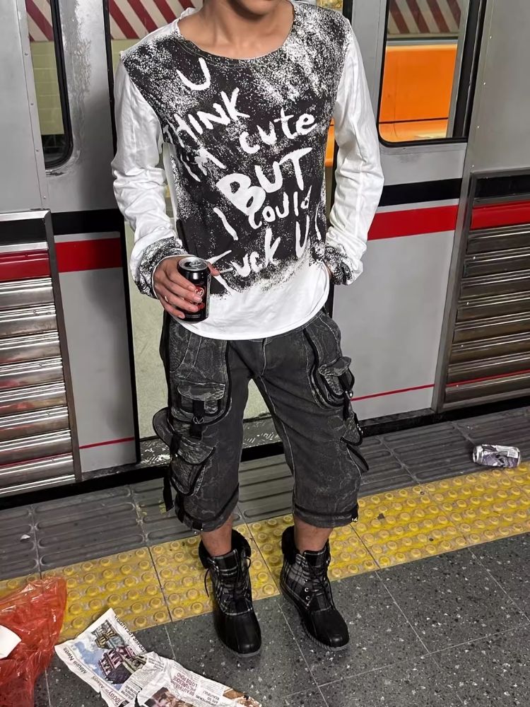 Mid Length Long Sleeve Tee Bottom Shirt【s0000006433】