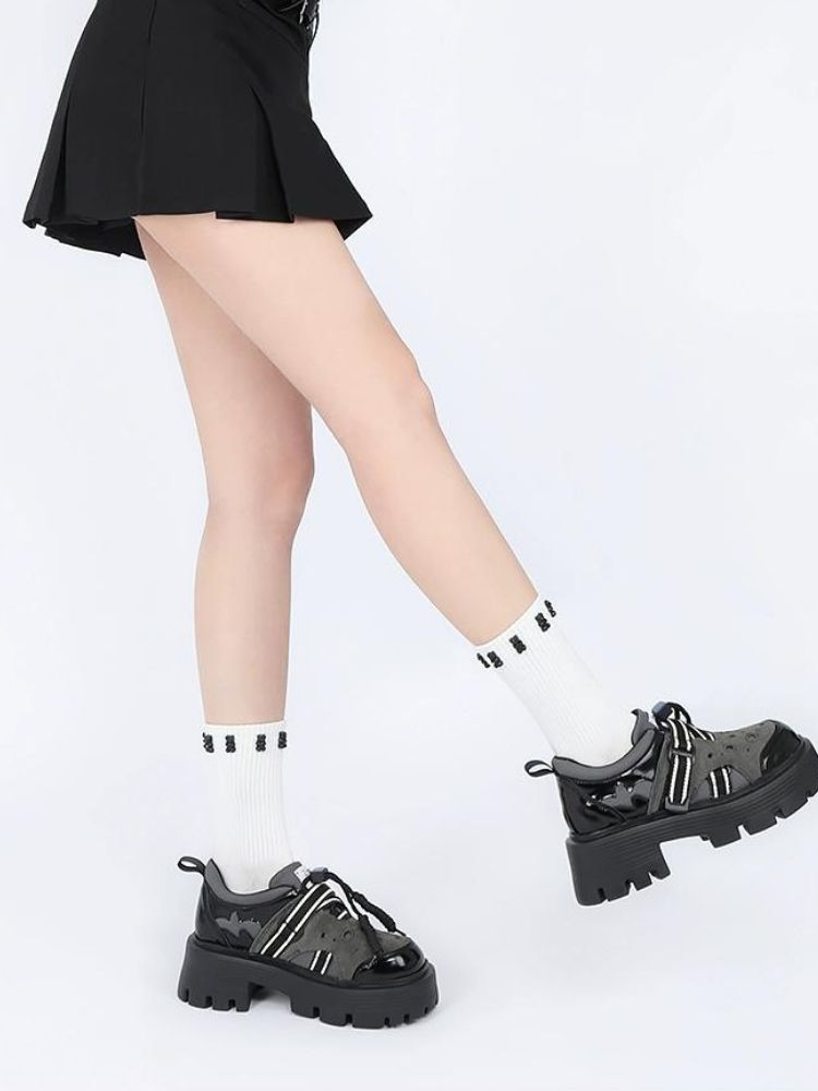 Border Band Sporty Casual Platform Shoes【s0000002670】