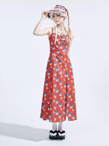 Red Halter Dress【s0000008230】