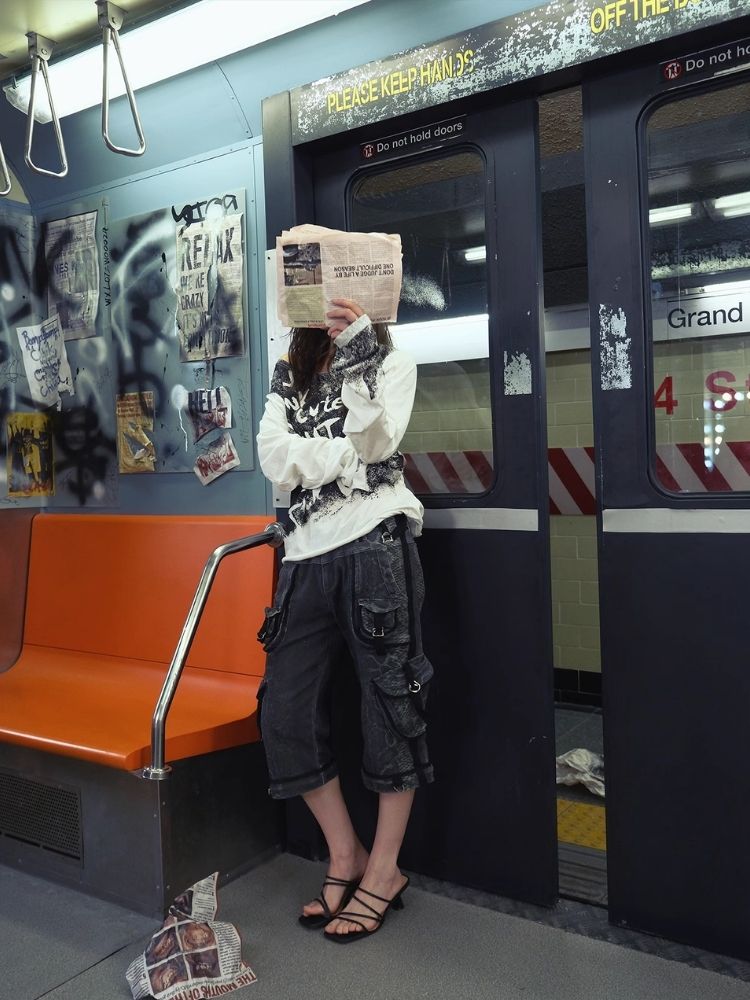 Mid Length Long Sleeve Tee Bottom Shirt【s0000006433】