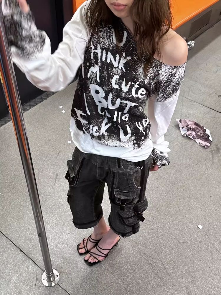 Mid Length Long Sleeve Tee Bottom Shirt【s0000006433】