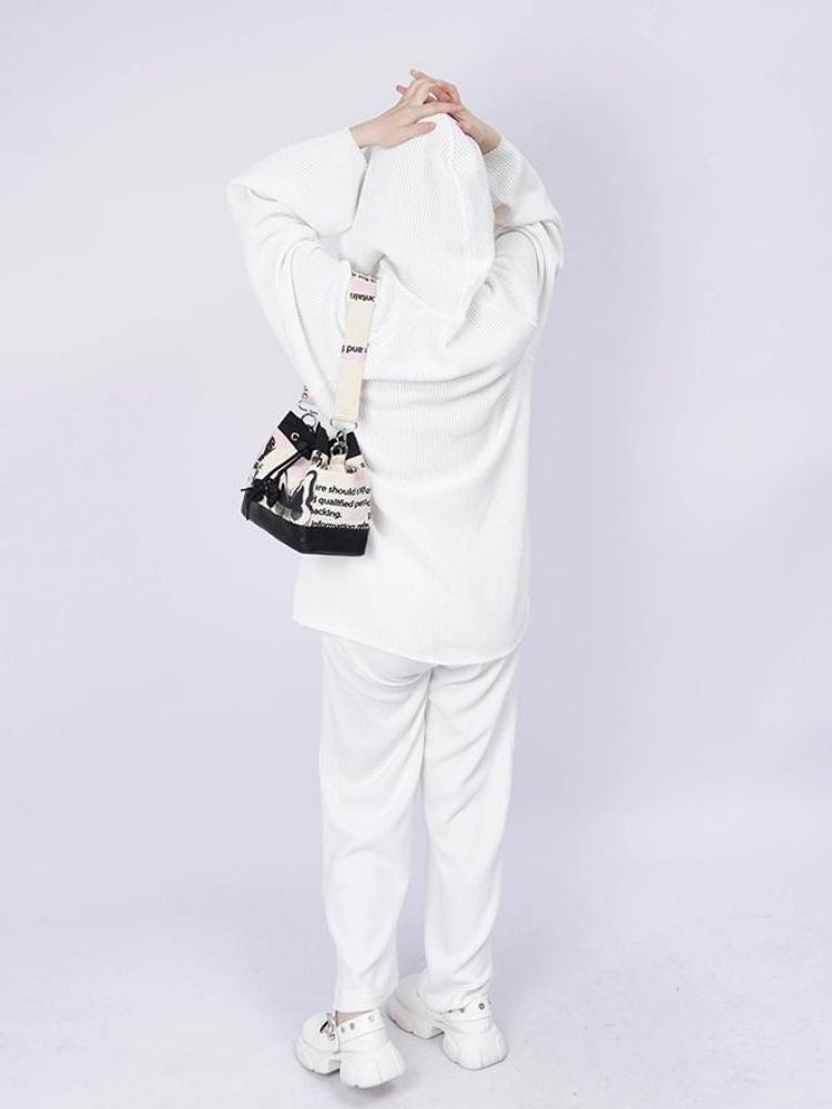 Sweet cool shoulder Messenger bucket bag【s0000003310】 