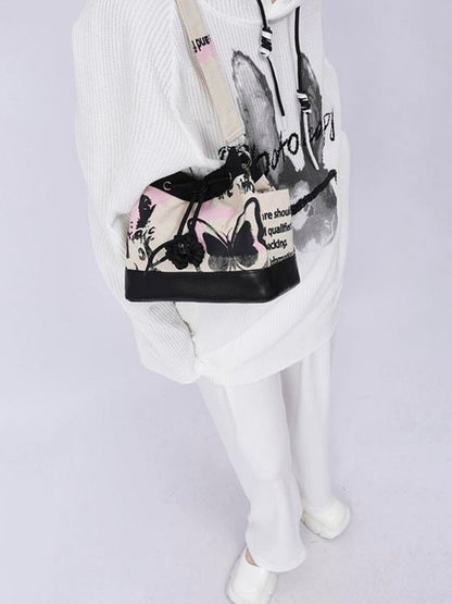 Sweet cool shoulder Messenger bucket bag【s0000003310】 