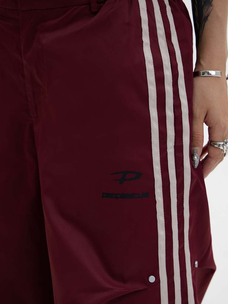 Stripe Wide Leg Jersey Pants【s0000006753】