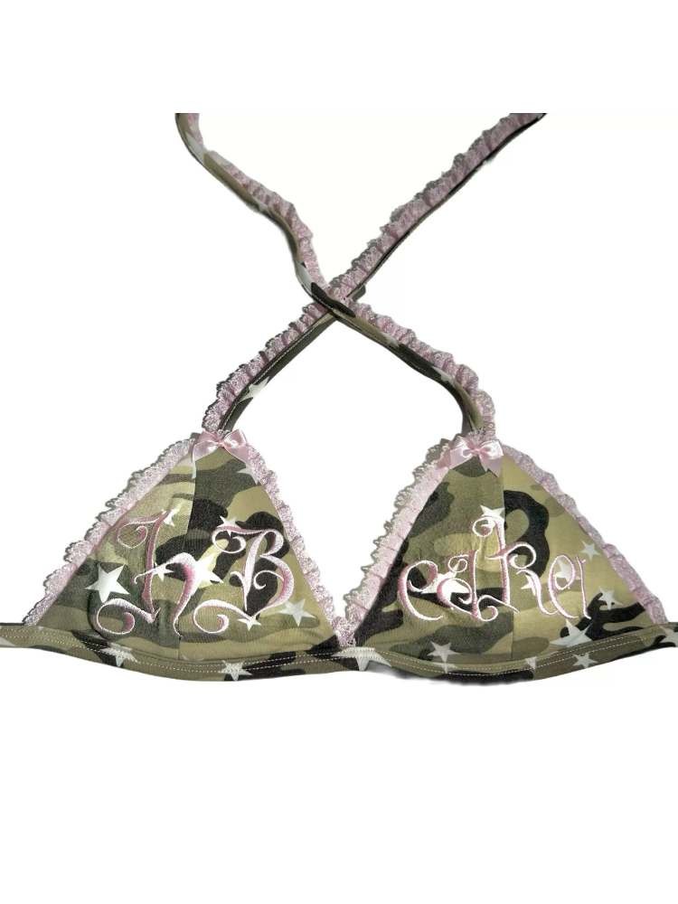 Camouflage & Star Slim Bikini【s0000007894】