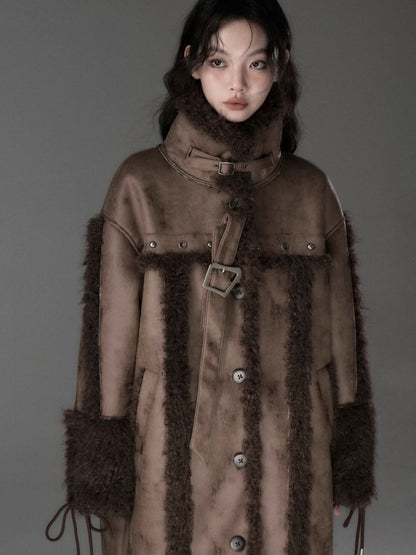 Long lamb thick coat【s0000005549】