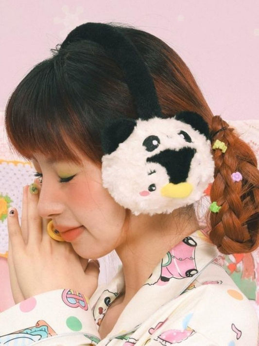 Panda Penguin Warm Plush Earmuffs【s0000006119】