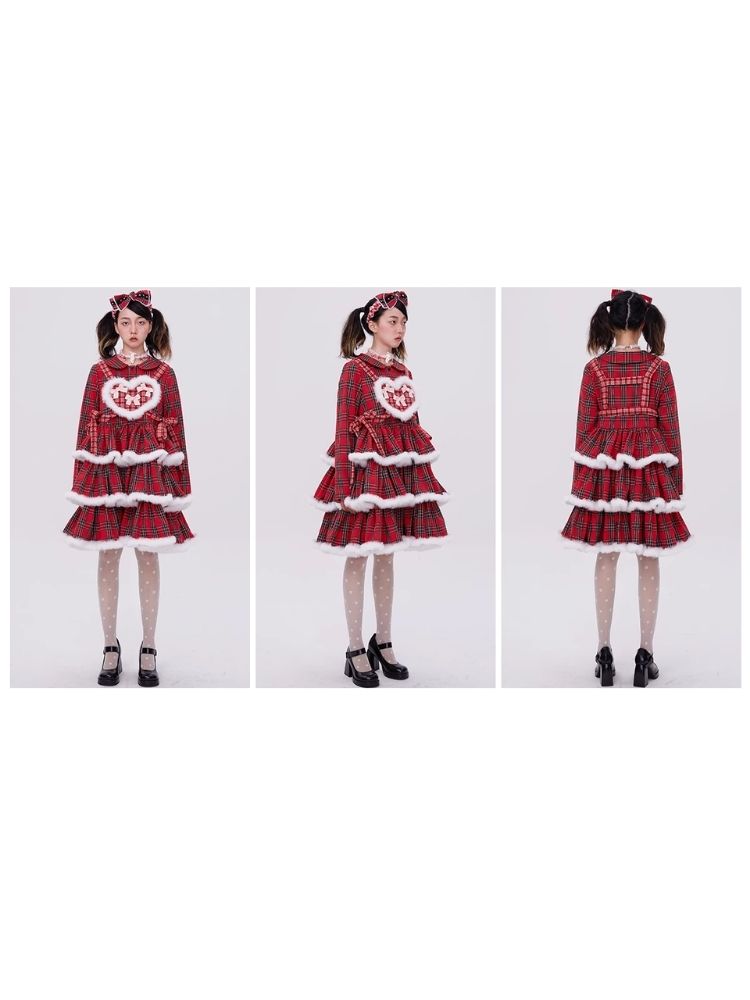 Lolita red christmas dress【s0000004034】