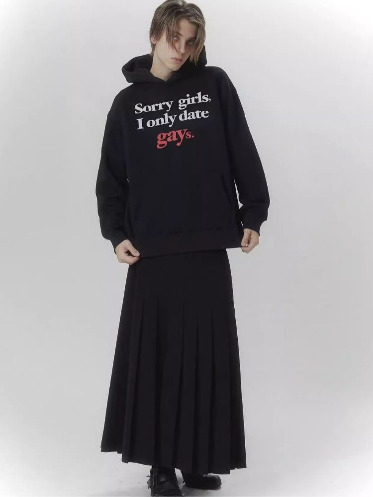 "Sorry, girls, I only date gays" sweatshirt【s0000006682】