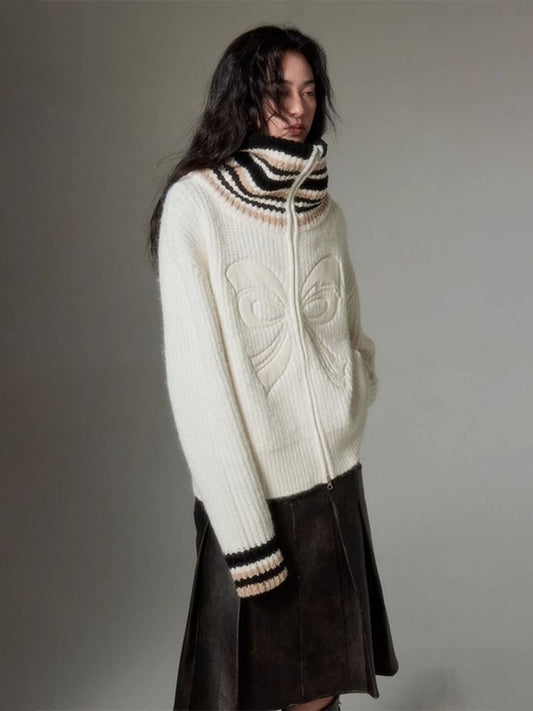 ゔ intage 소프트 Schicky Bo W Tsurtenseck k to t Karjigan [S0000004870]