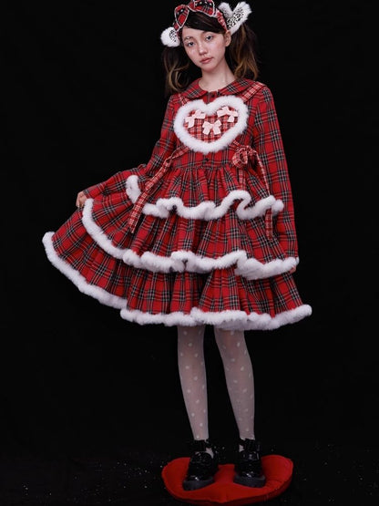 Lolita red christmas dress【s0000004034】