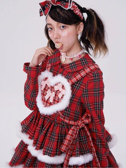 Lolita red christmas dress【s0000004034】