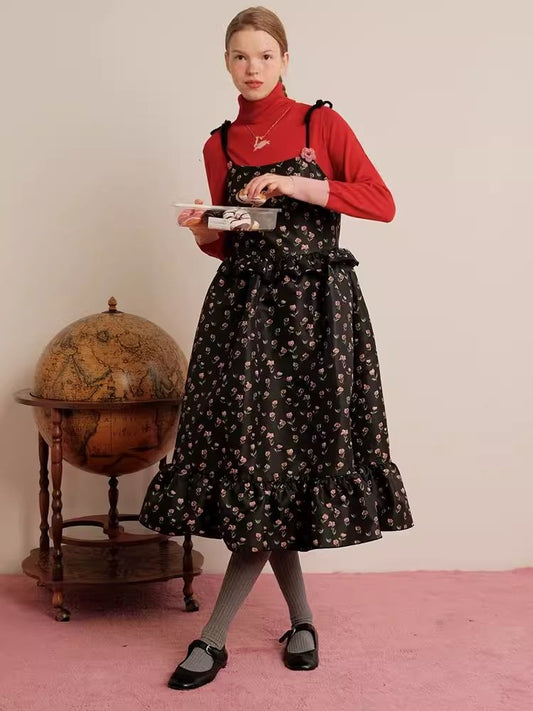 장미 인쇄 Owaray Kami Dres [S000006460]