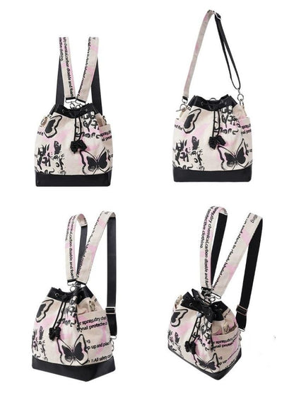 Sweet cool shoulder Messenger bucket bag【s0000003310】 