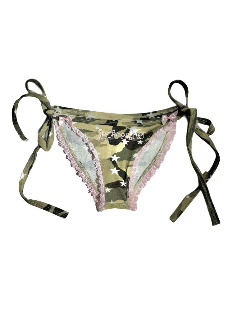 Camouflage & Star Slim Bikini【s0000007894】