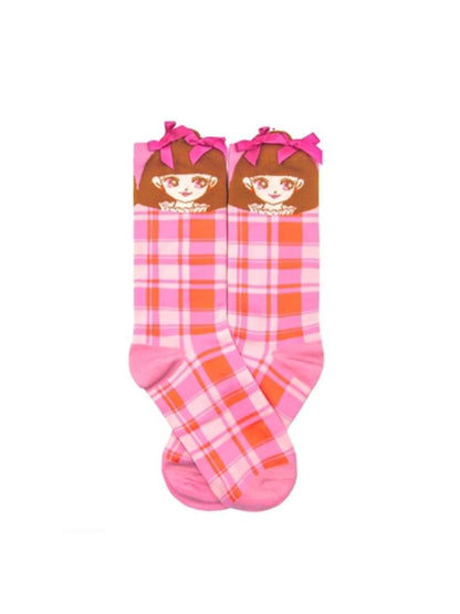 American girl bow cotton socks【s0000004893】