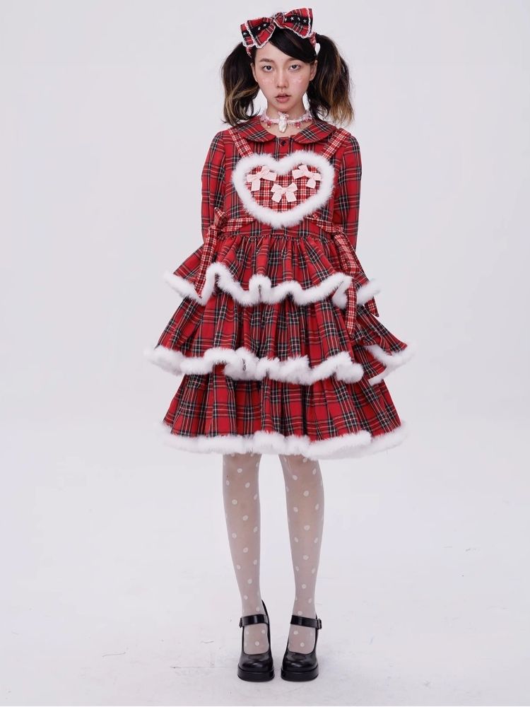 Lolita red christmas dress【s0000004034】