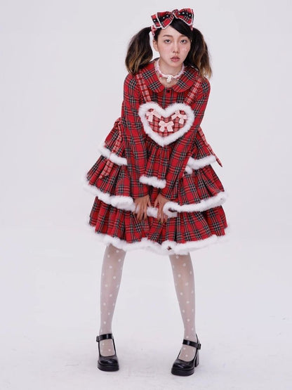 Lolita red christmas dress【s0000004034】