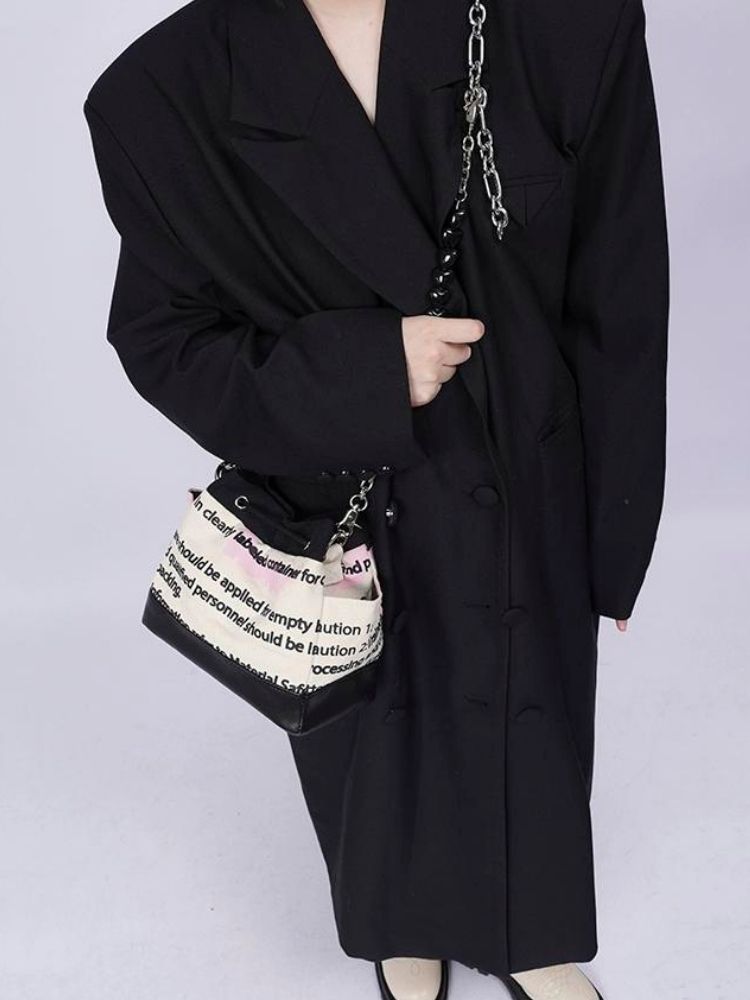 Sweet cool shoulder Messenger bucket bag【s0000003310】 