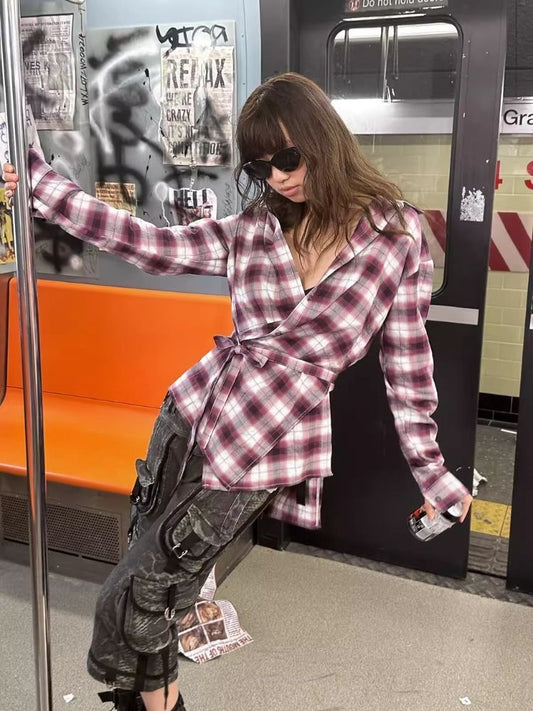 Two-Way Tie-Down Medium Distressed Grain Shirt【s0000006434】