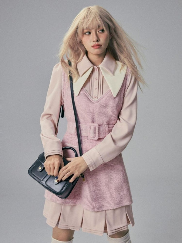 UNDORABLE October 31st 20 items New 88 fold Powder color translation Western style combined clothing