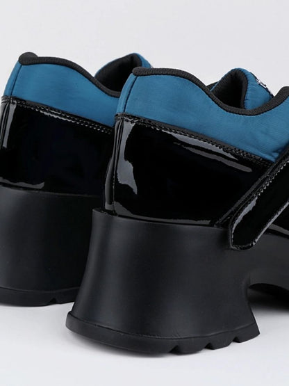 Ruffle Buckle Velcro Platform Shoes【s0000002675】