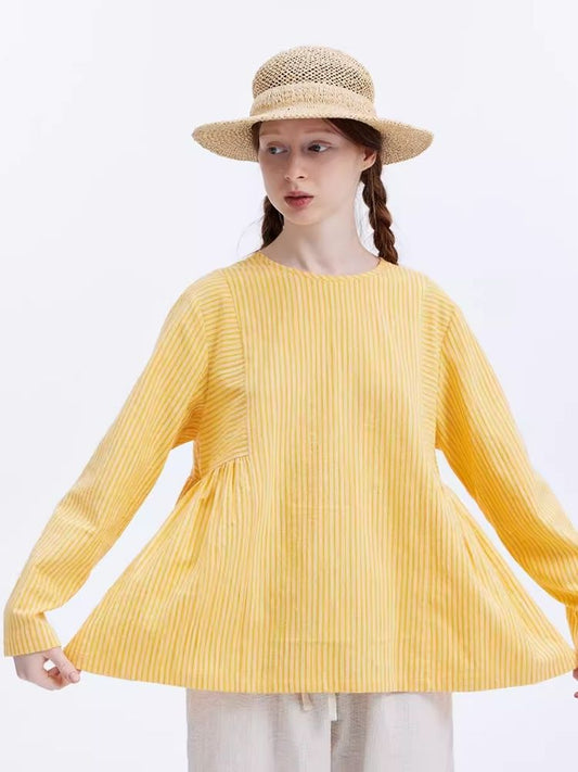 Loose Doll Model Pullover Tie Shirt【s0000007976】