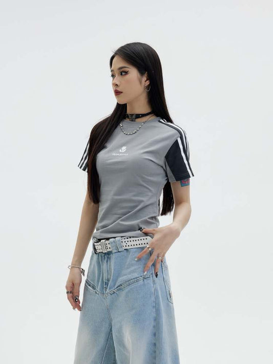 스포티 한 T-P 프린트 INE 티셔츠 [S0000006756]