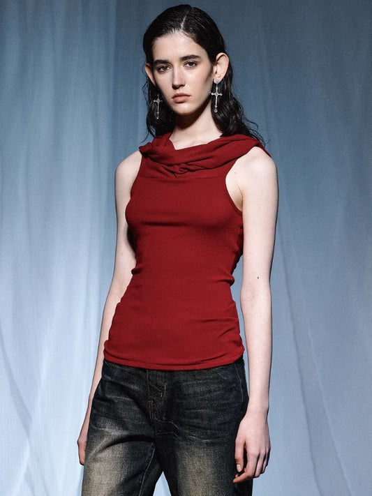 Hooded Tri-Color Basic Crew Short Sleeve【s0000007923】