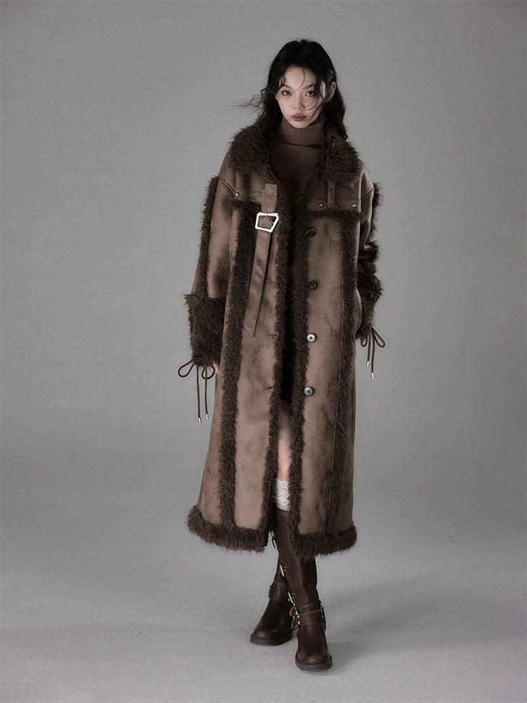 Long lamb thick coat【s0000005549】