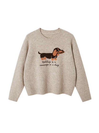 Soft Glutinous Round Neck Sweater【s0000015215】