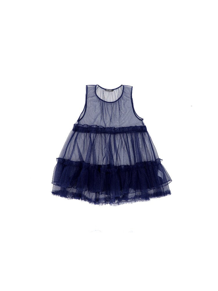 Layered Lace Rigid Mesh Dress【s0000016076】