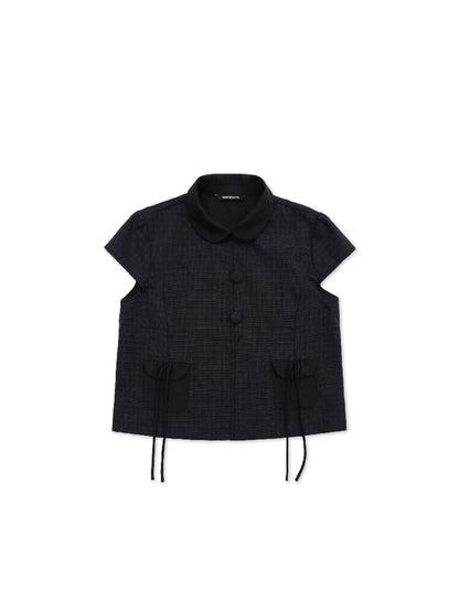 Plaid Puff Sleeve Skirt Set【s0000017925】