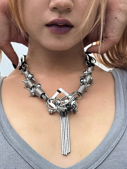Futuristic Mechanical Punk Choker【s0000018866】