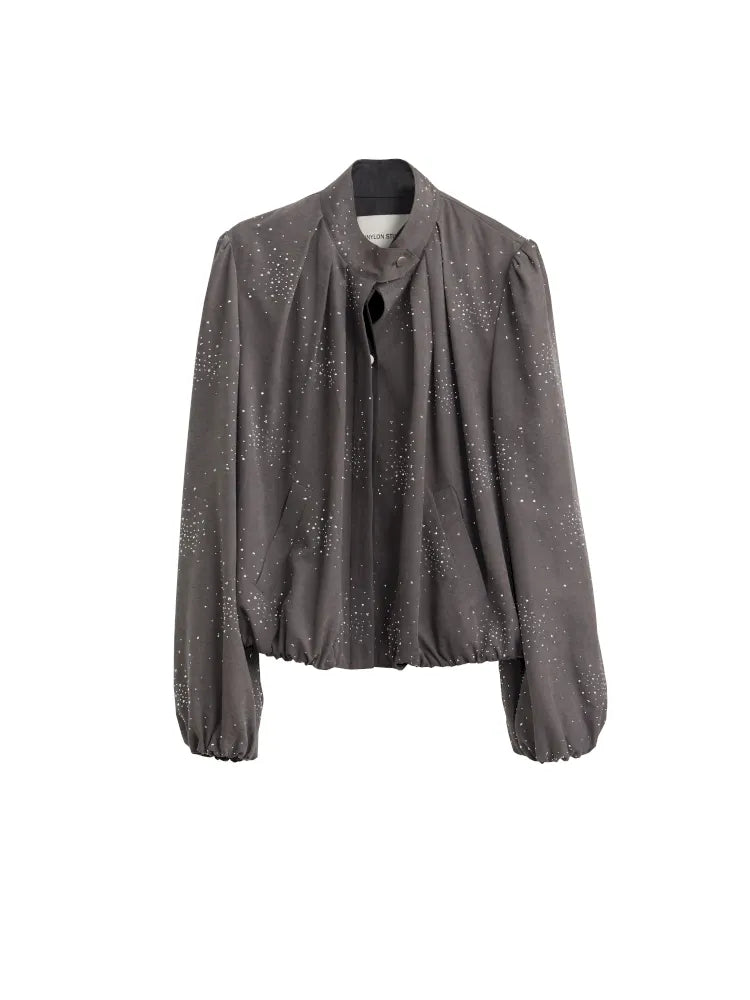 Diamond Pleated Short Jacket【s0000014035】