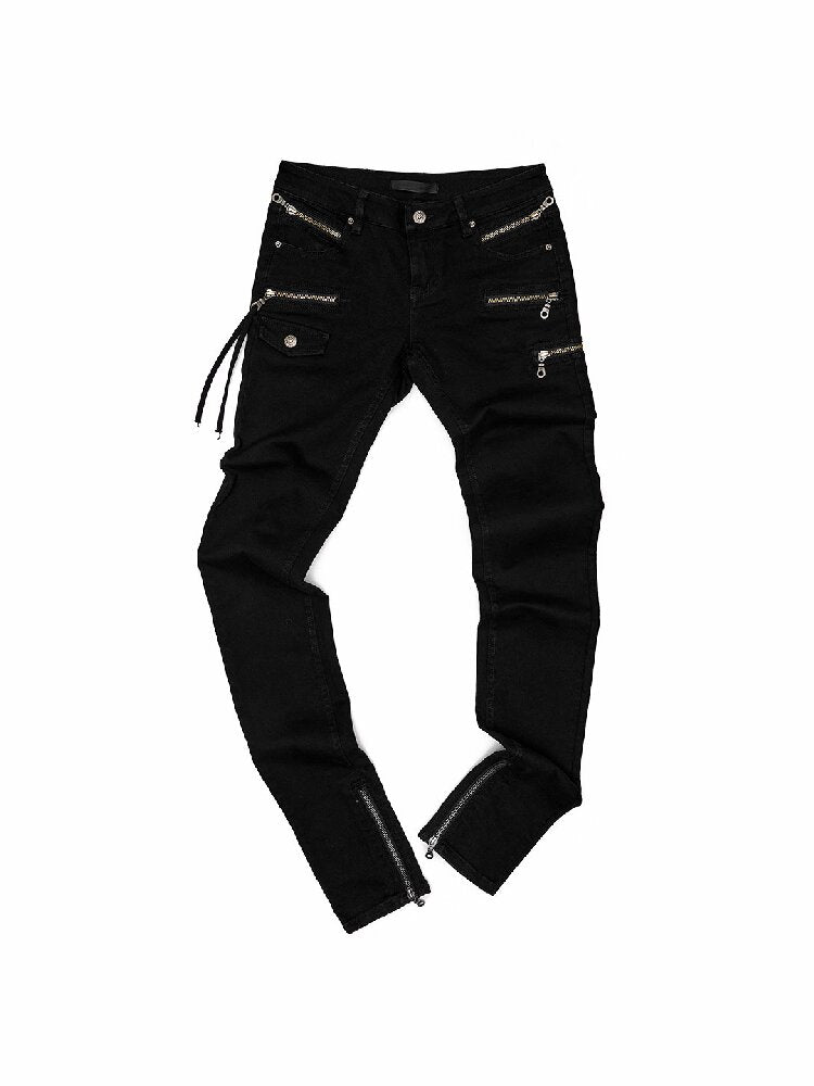 Washed Elastic Skinny Jeans【s0000016921】
