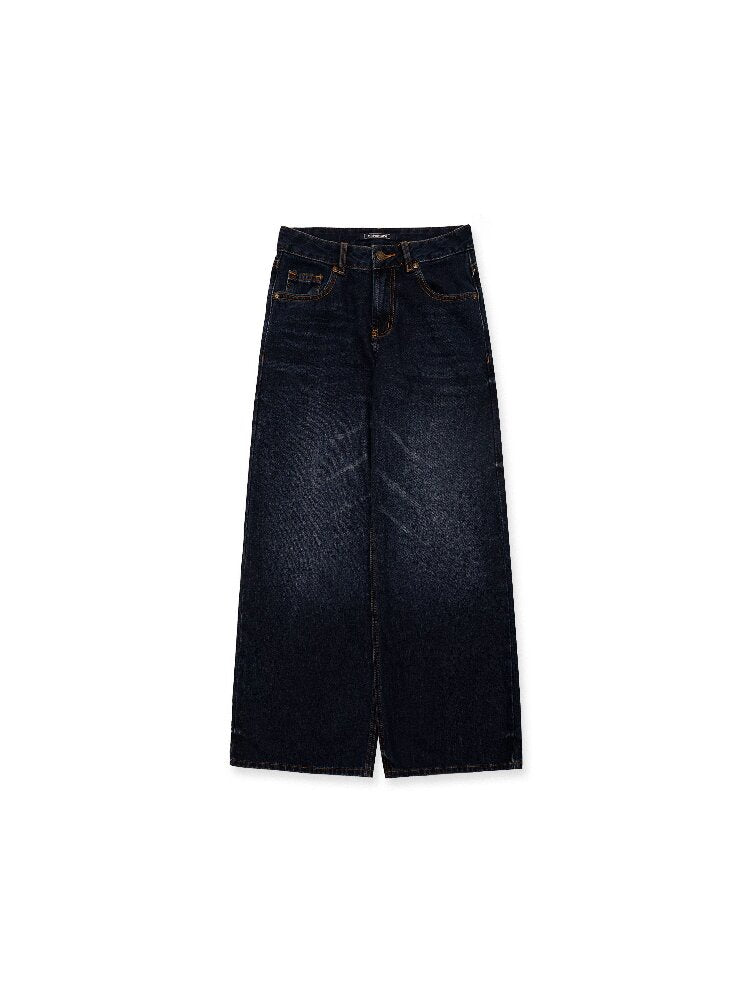 Contrast Linear Straight Jeans【s0000016422】
