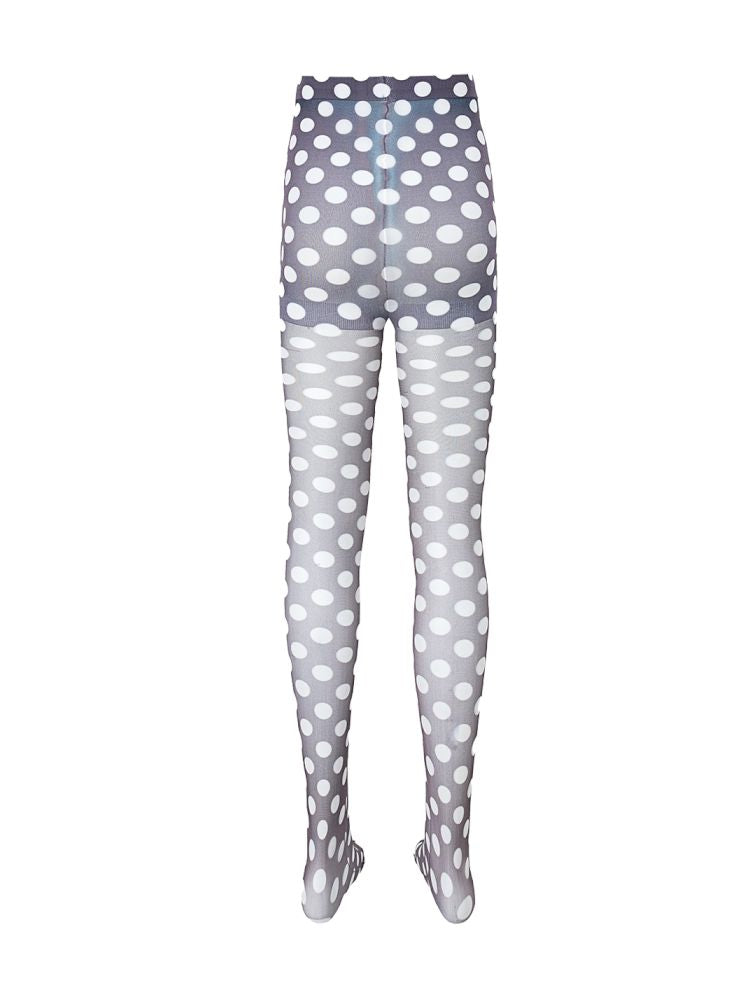 Polka dot print 10D ultra-thin stockings【s0000013175】