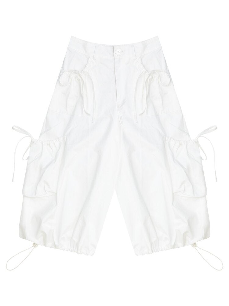 Multi-Pocket Wide-Leg Casual Pants【s0000017672】