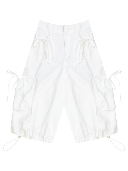 Multi-Pocket Wide-Leg Casual Pants【s0000017672】