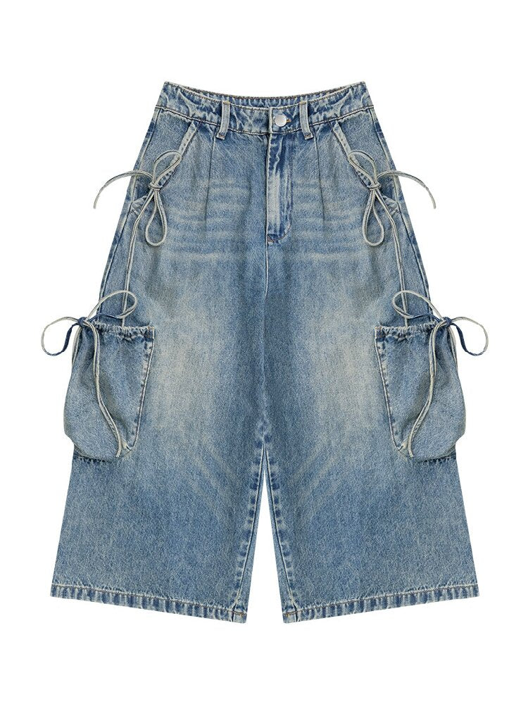Vintage Strappy Pocket Workwear Jeans【s0000017311】