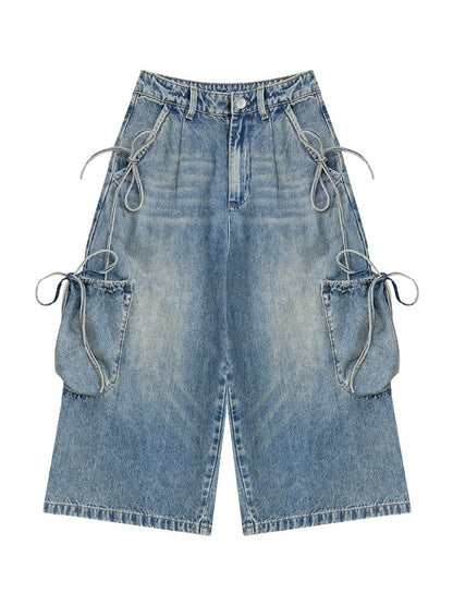 Vintage Strappy Pocket Workwear Jeans【s0000017311】