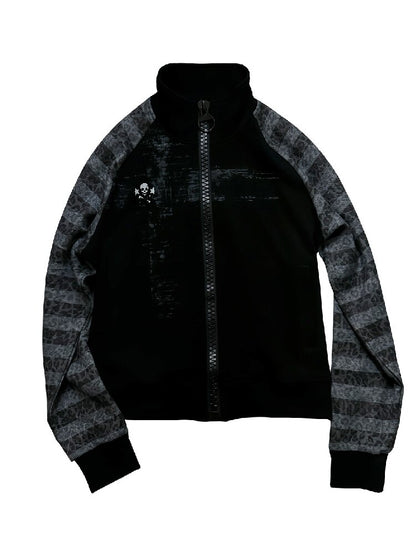 Cross Skull Leopard Print Short Jacket【s0000019264】