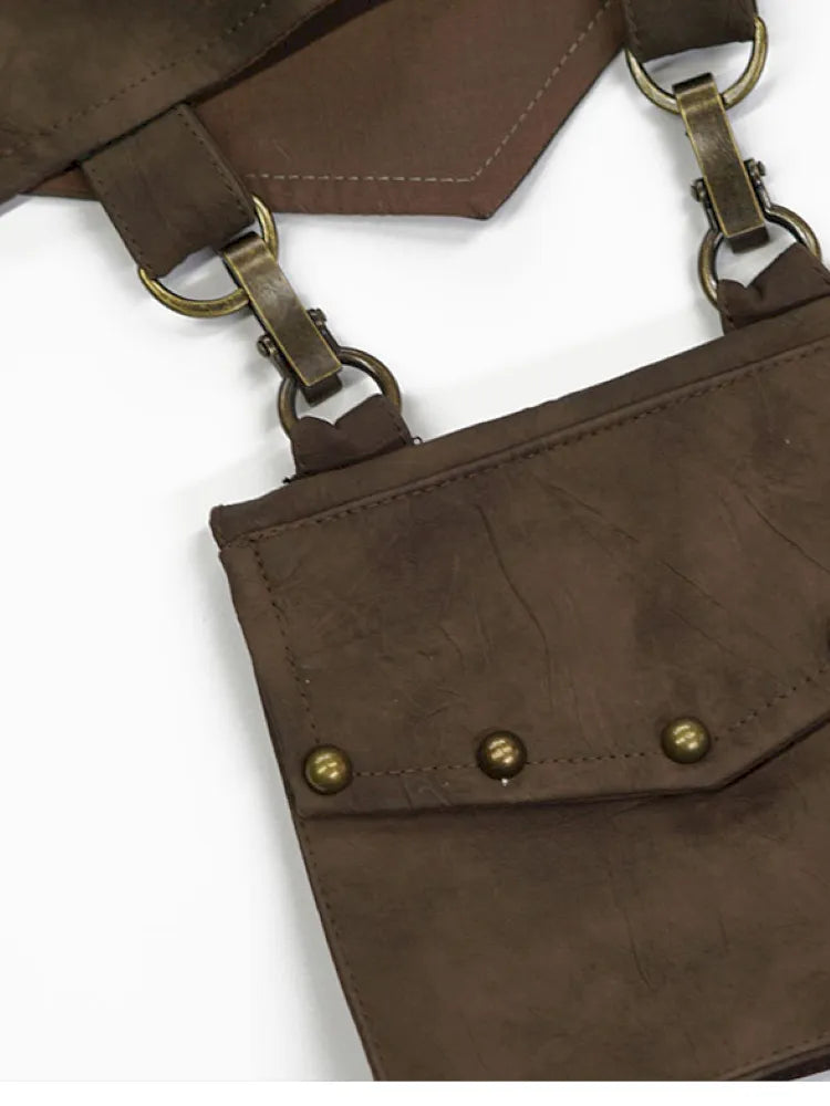 Patchwork Fringe Pocket Waist Belt【s0000013964】