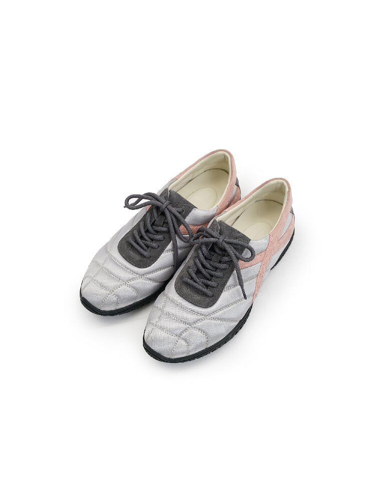 Stretch Satin Panelled Trainers【s0000016127】
