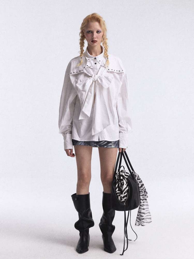 Playful Strap Rivet Cargo Shirt【s0000015388】