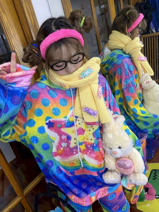 Goose Yellow Knitted Warm Cute Scarf【s0000014867】