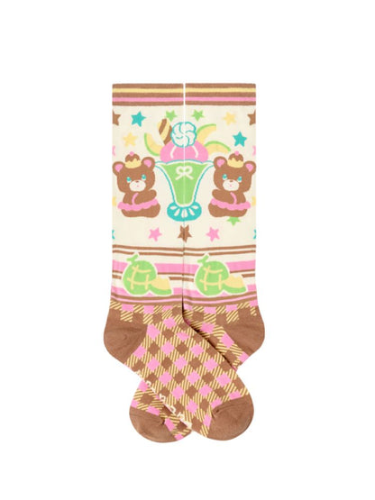 Plaid mid-calf socks【s0000013705】